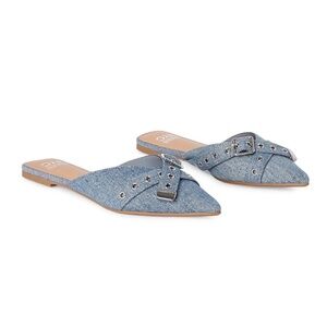 NEW 🆕 Steve Madden Blue Denim Women's Mules